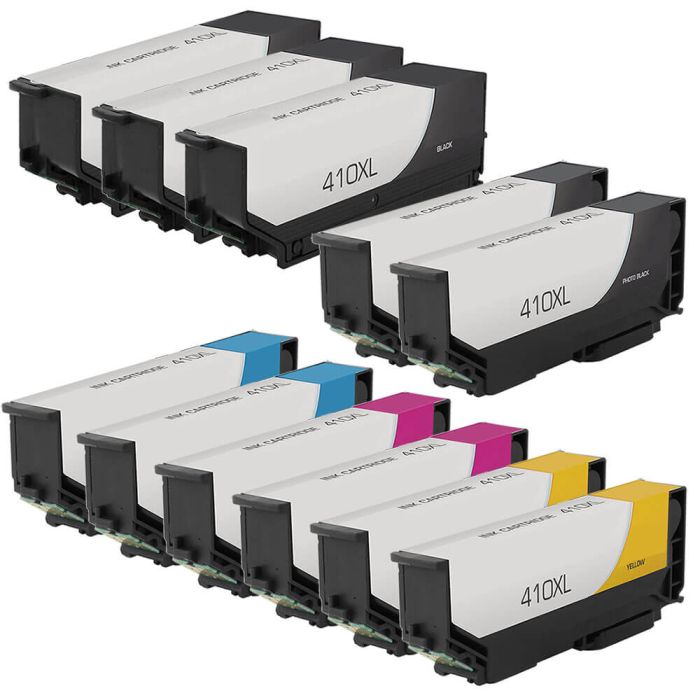 Epson 410XL T410XL Black & Color 11-pack HY Ink Cartridges