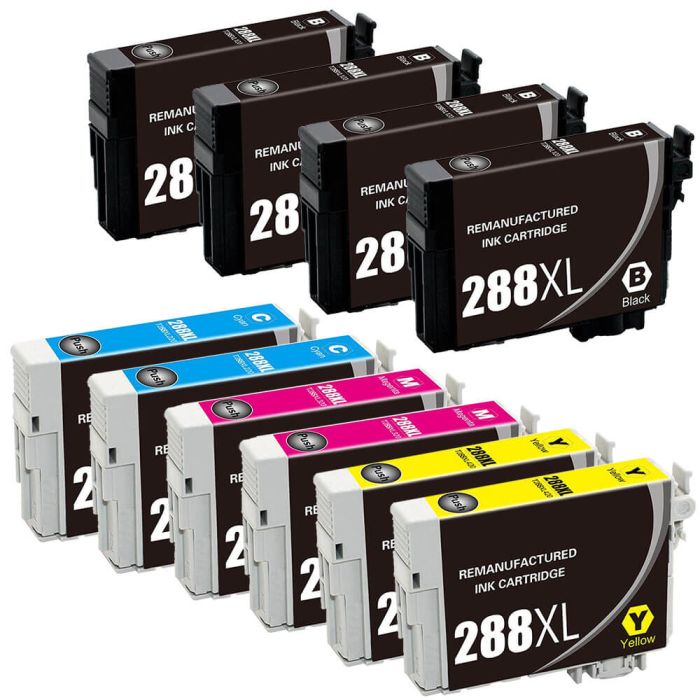 Epson 288XL T288XL Black & Color 10-pack HY Ink Cartridges