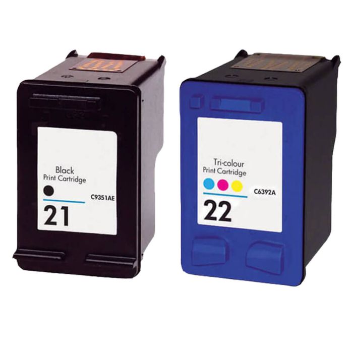 HP 21 Black & HP 22 Color 2-pack Ink Cartridges