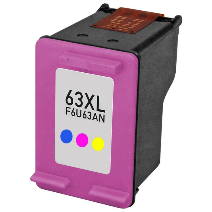 HP 63XL F6U63AN High Yield Color Ink Cartridge