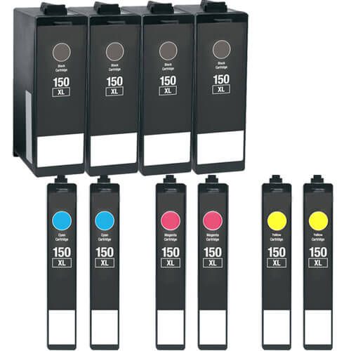 Lexmark 150XL Black & Color 10-pack High Yield Ink Cartridges