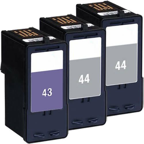 Lexmark #44XL Black & #43XL Color 3-pack HY Ink Cartridges