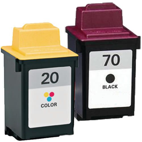 Lexmark #70 Black & #20 Color 2-pack Ink Cartridges