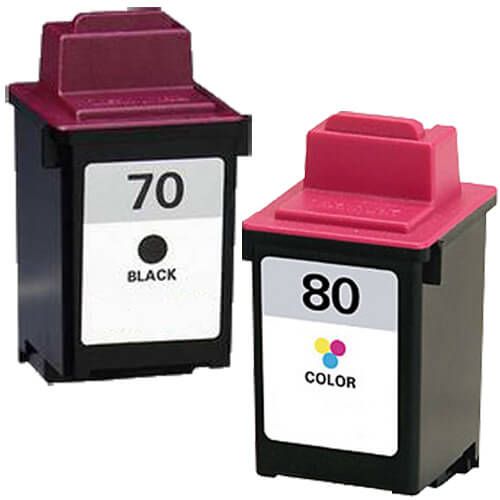 Lexmark #70 Black & #80 Color 2-pack Ink Cartridges