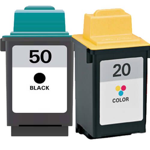 Lexmark #50 Black & #20 Color 2-pack Ink Cartridges