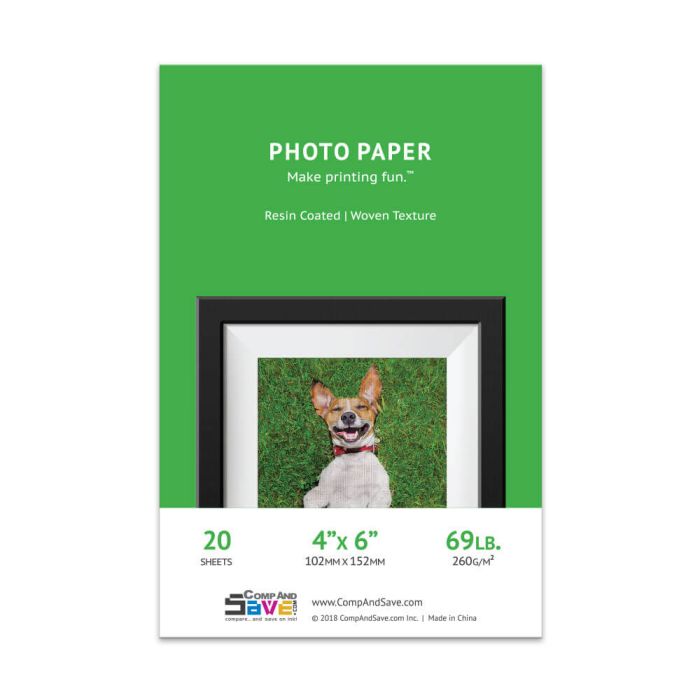 Premium 4x6 Woven Inkjet Photo Paper
