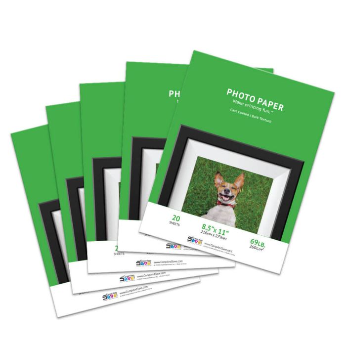 Premium 8.5x11 Bark Inkjet Photo Paper - 100 sheets