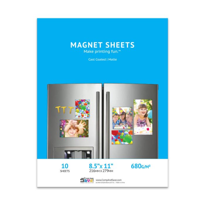 Premium 8.5x11 Matte Magnet Sheets - 10 sheets