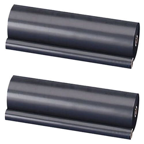 Compatible Brother PC-102RF Fax Thermal Ribbon Refill Rolls - PC-102 - 2-Pack - Black