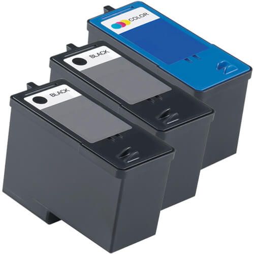 Dell (Series 5) M4640 Black & M4646 Color 3-pack Ink Cartridges