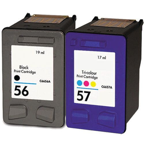 HP 56 Black & HP 57 Color 2-pack Ink Cartridges