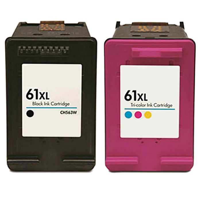 HP 61XL High Yield Black & Color 2-pack Ink Cartridges