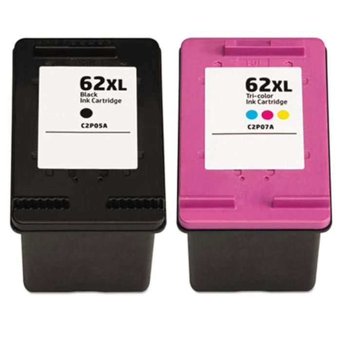 HP 62XL High Yield Black & Color 2-pack Ink Cartridges