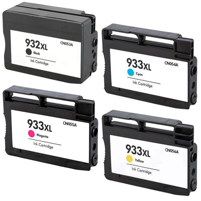 HP 932XL & 933XL Black & Color 4-pack High Yield Ink Cartridges