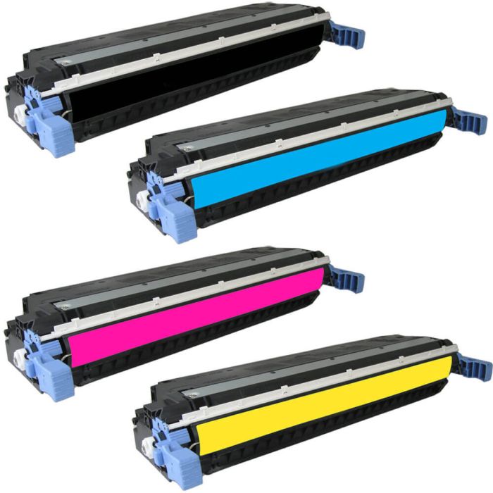 HP 501A / 502A (Q6470-3A) 4-pack Laser Toner Cartridges