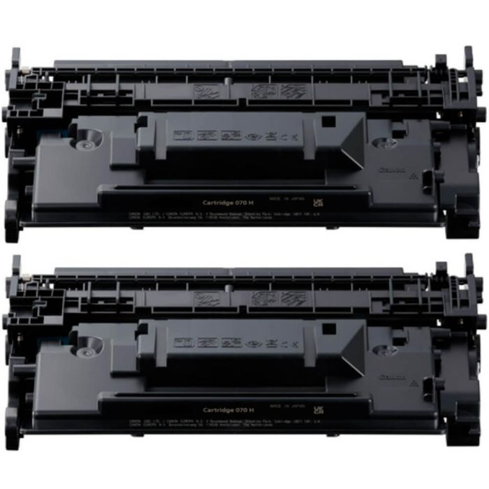 High Yield Canon 070H Toner Cartridges, 2-Pack Black