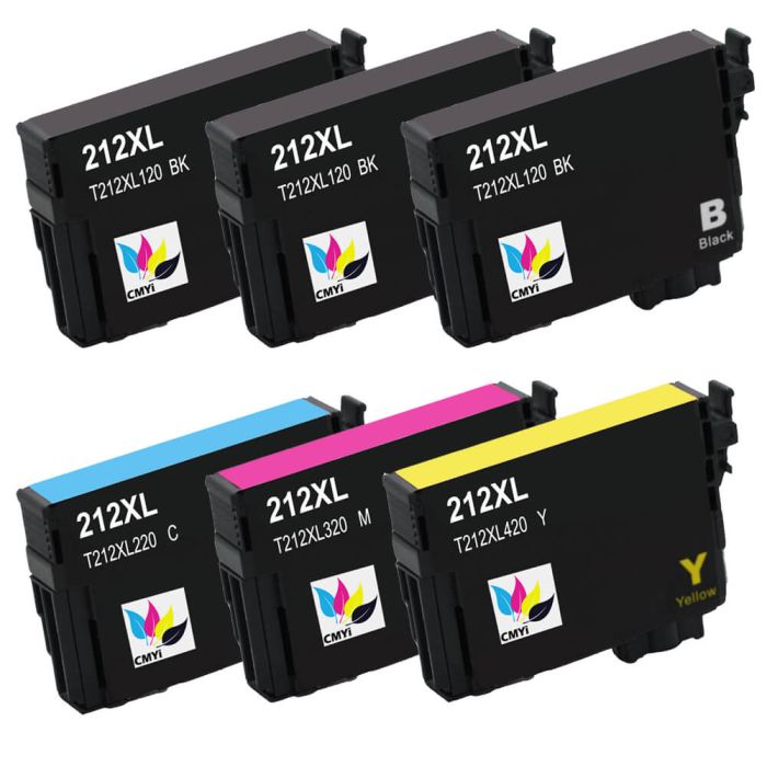 Epson 212XL Ink Cartridges Combo Pack 6