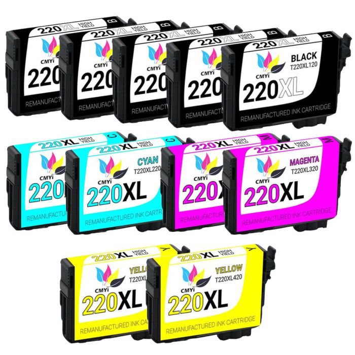Epson 220XL T220XL Black & Color 11-pack HY Ink Cartridges