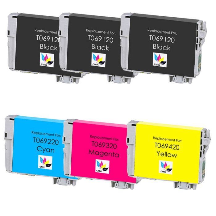 Epson 69 T069 Black & Color 6-pack Ink Cartridges
