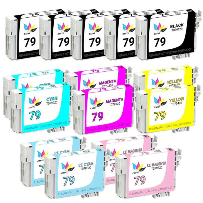 Epson 79 T079 Black & Color 15-pack High Yield Ink Cartridges