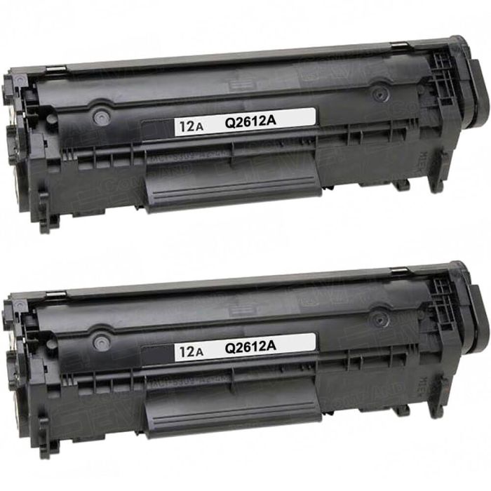 HP 12A (Q2612A) 2-pack Black Toner Cartridges