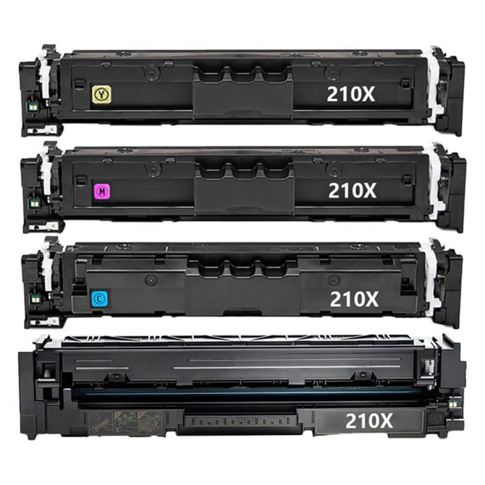 High Yield HP 210X Toner Cartridges Combo Pack of 4