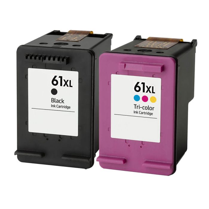 HP 61XL High Yield Black & Color 2-pack Ink Cartridges