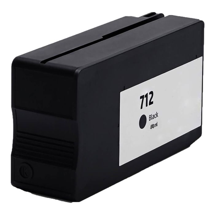 HP 712 Black Ink Cartridge, Single Pack
