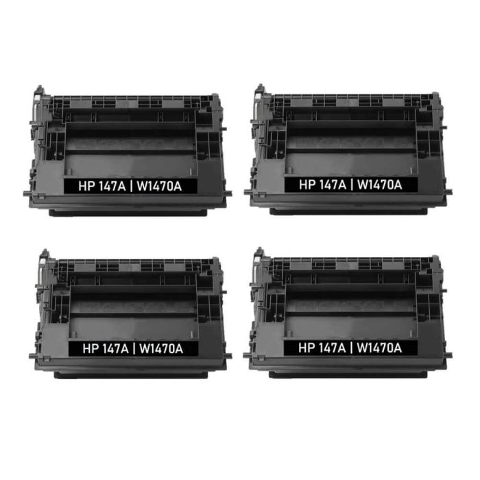 HP W1470A Toner Cartridges Black 4-Pack
