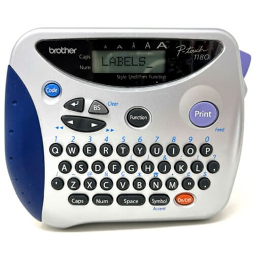 Brother P-Touch 1180 Tape Label Cassette Printer