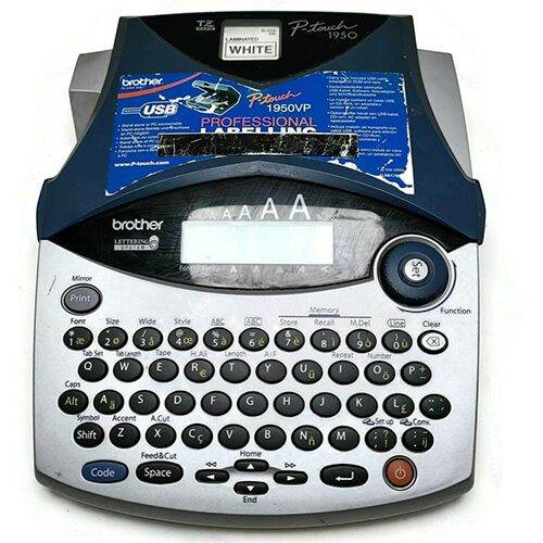 Brother PT-1950 Tape Label Cassette Printer