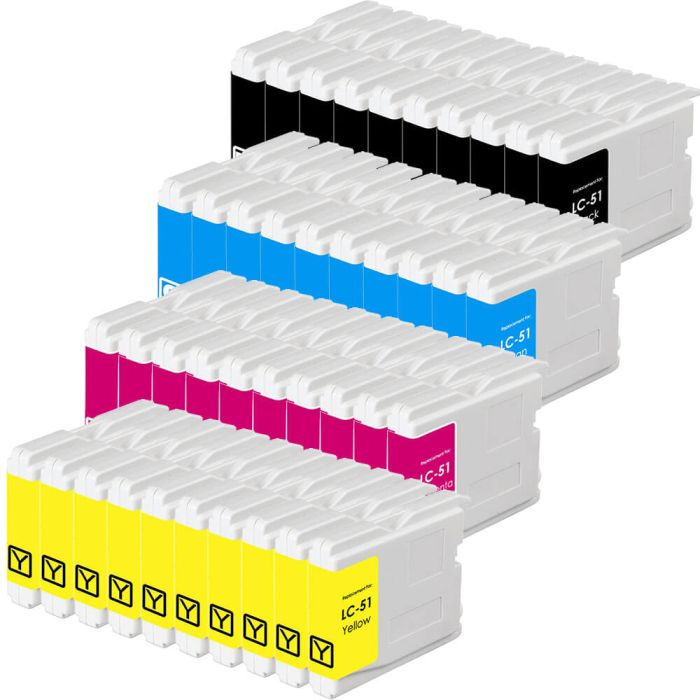 Brother LC51 Black & Color 40-pack Ink Cartridges