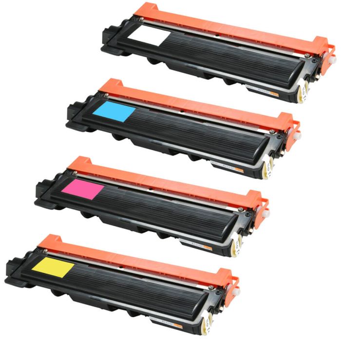 Brother TN210 Black & Color 4-pack Toner Cartridges