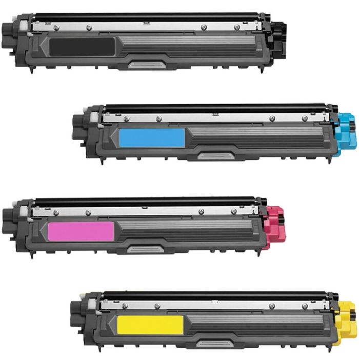 Brother TN221 Black & TN225 Color 4-pack HY Toner Cartridges