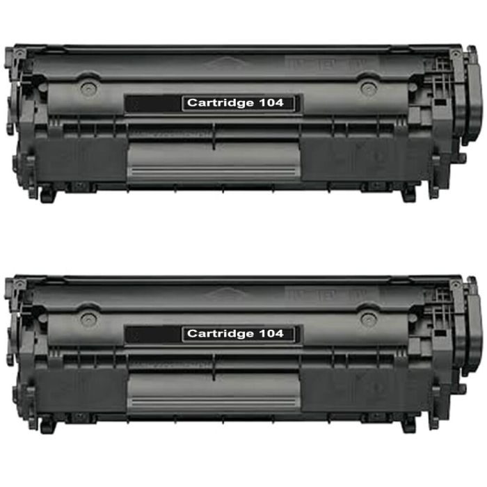 Canon 104 FX9 & FX10 (2-pack) Black Toner Cartridges