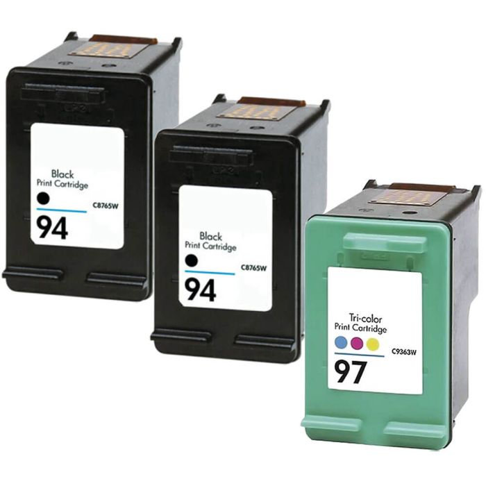 HP 94 Black & HP 97 Color 3-pack Ink Cartridges