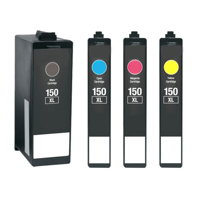 Lexmark 150XL Black & Color 4-pack High Yield Ink Cartridges