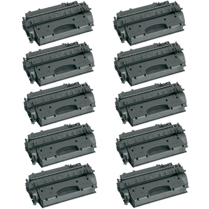HP 05X (CE505X) 10-pack High Yield Black Toner Cartridges