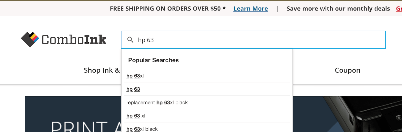 search by cartridge model