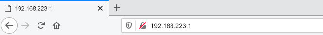 Entering IP Address to browser address bar