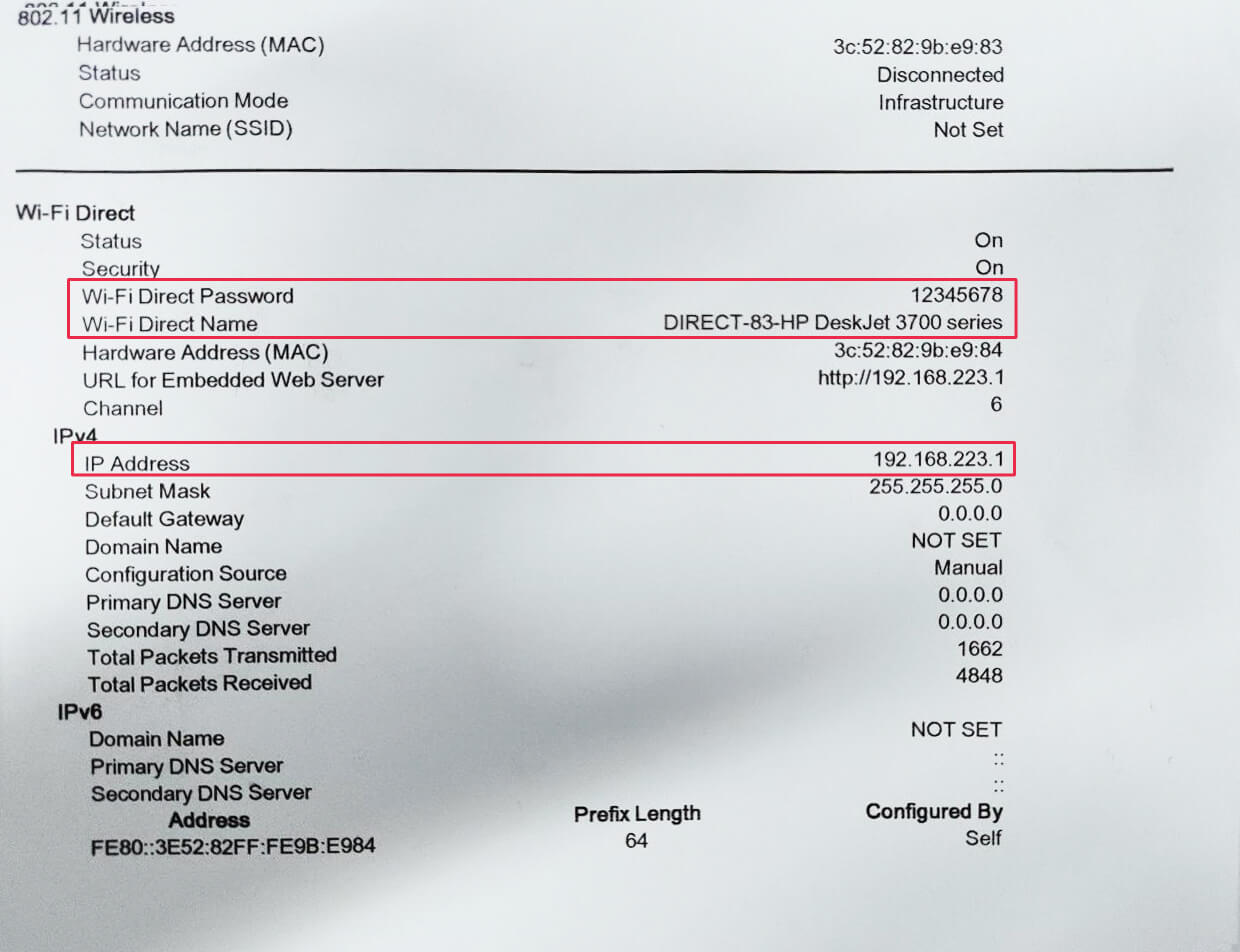 Printer's Status Report